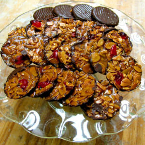 Picture of florentines covered in chocolate