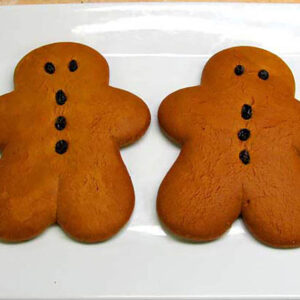 Picture of gingerbread cookies on a plate