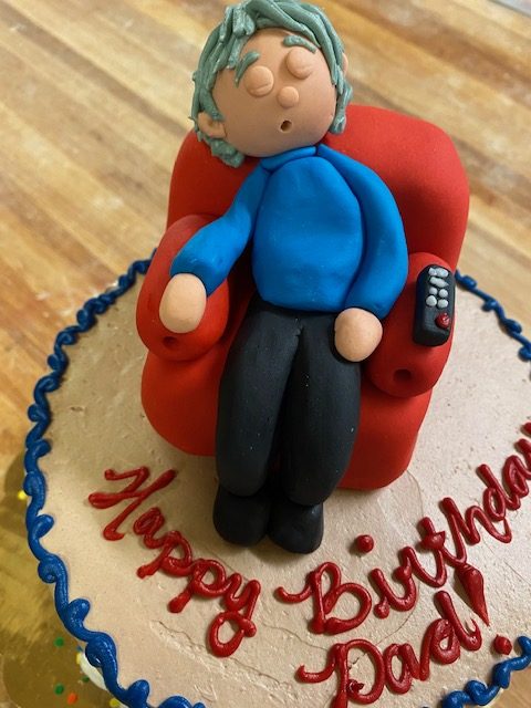 Custom birthday cake decorated