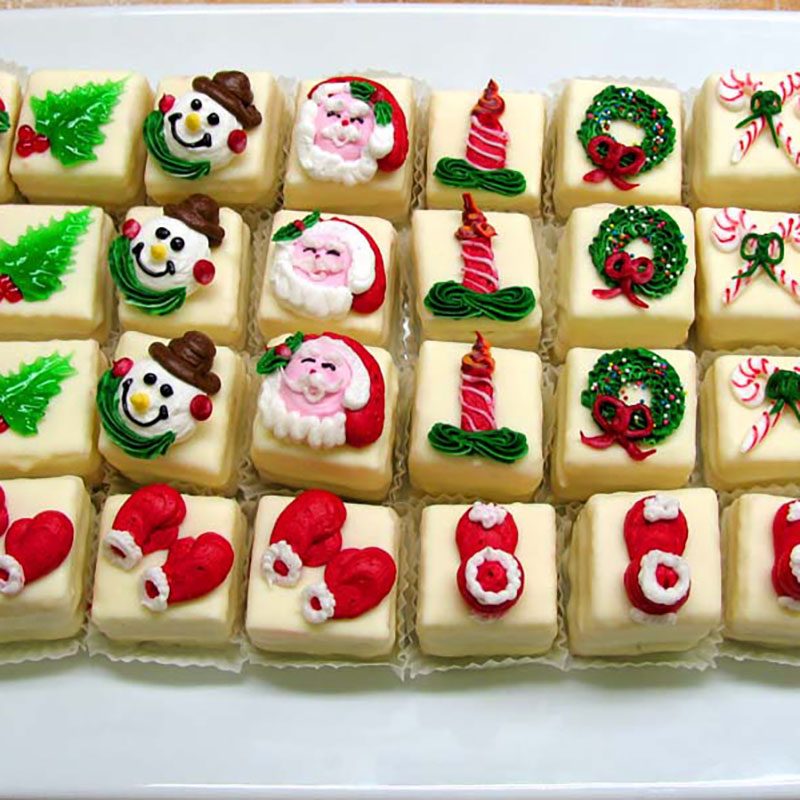 Picture of petit fours on a plate